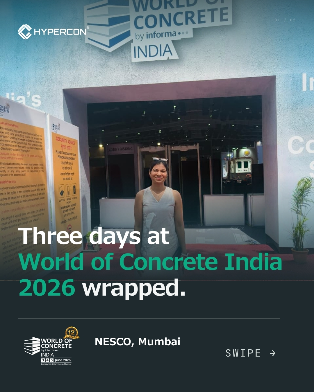 HYPERCON at World of Concrete India 2026 in Mumbai